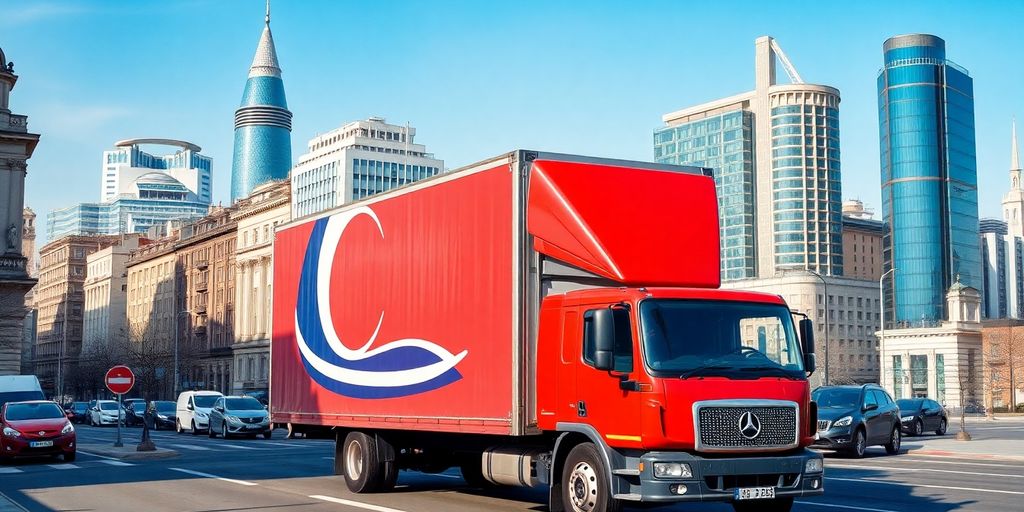 Ankara'daki nakliye sürecini gösteren bir fotoğraf.